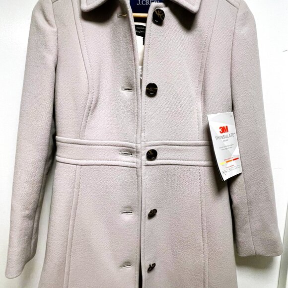 J.Crew Classic Lady Day Coat in Italian Double-Cloth Wool w/ Thinsulate® NWT OP - Picture 7 of 16